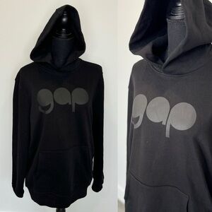 GAP Logo’d Black Hoodie (Medium)